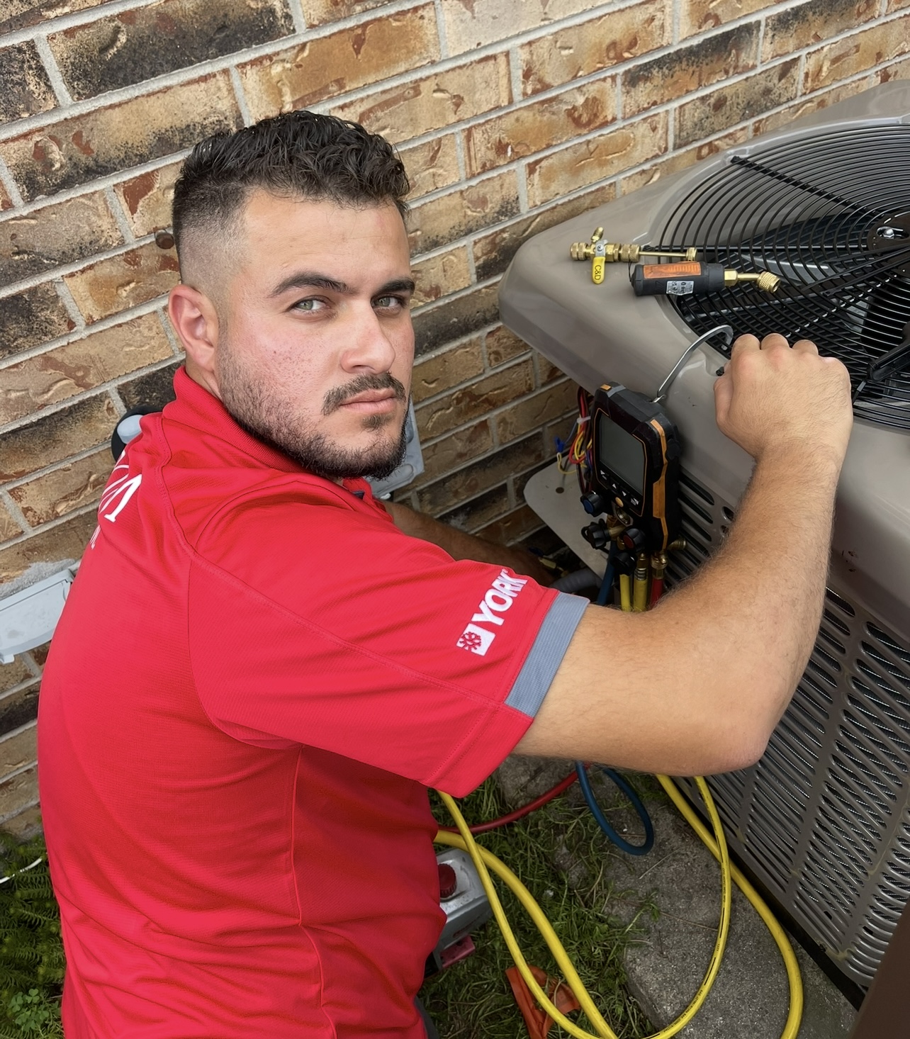 a man doing electrical work